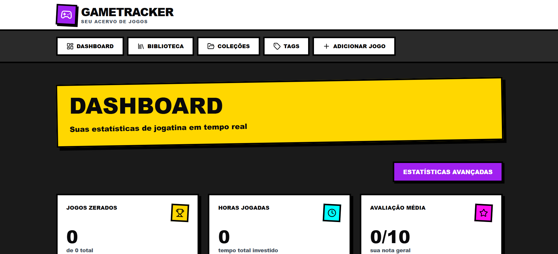 Game Tracker template preview