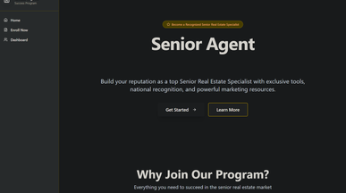 Senior Agent Success Program template preview