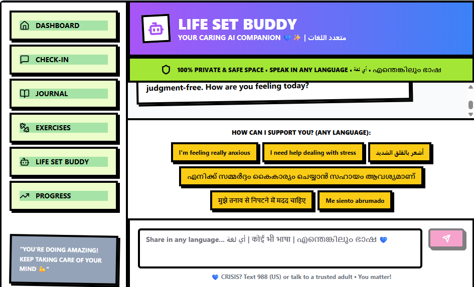MindLink-Your own Ai powered life set buddy template preview