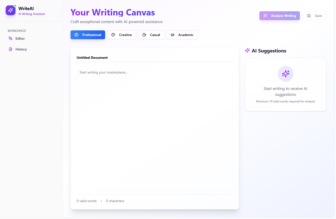 AetherWrite template preview