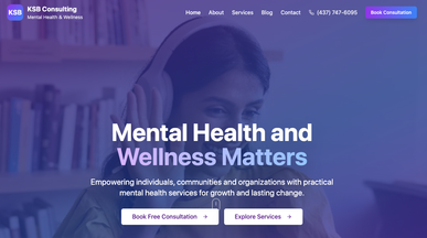 KSB Consulting - For Your Mental Health & Wellbeing template preview