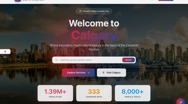 Calgary Connect template preview