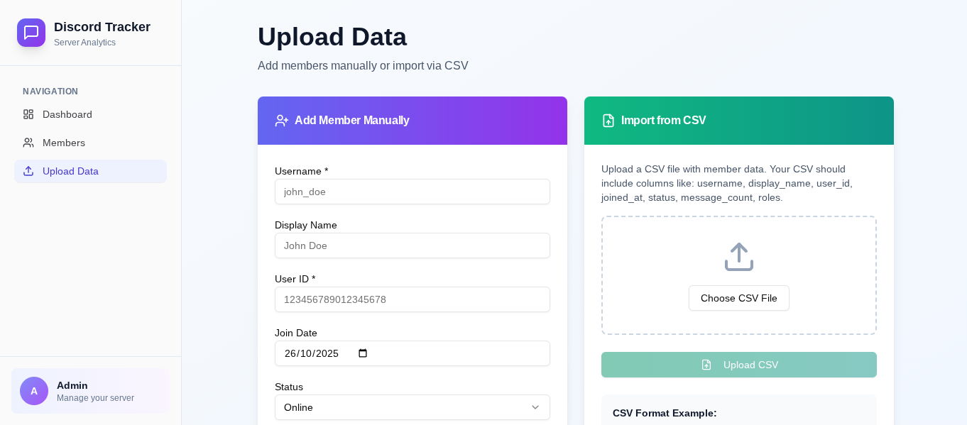 Discord Pulse template preview