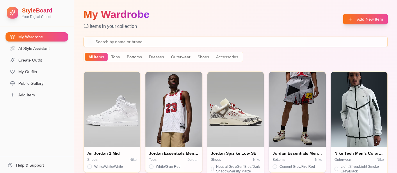 StyleBoard template preview