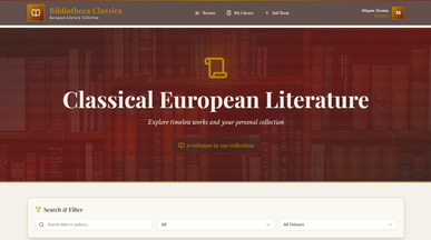 Classic Library template preview
