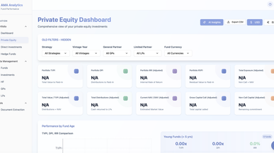 Private Equity Analytics template preview