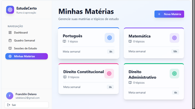 EstudaCerto template preview