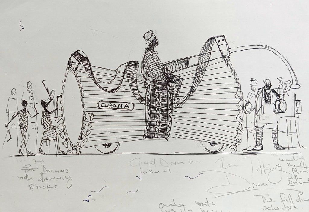 Talking Drum Mini Float