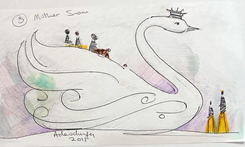 Mother Swan Carnival Float