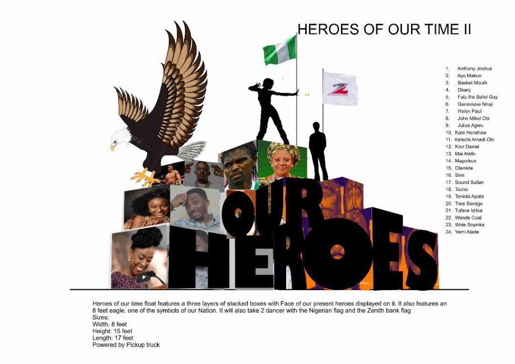 Our Heros Mini Float