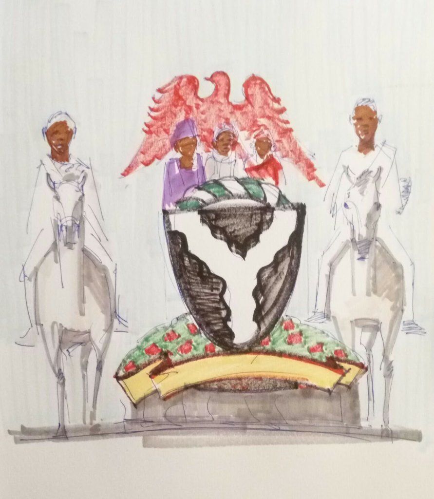 Nigeria Coat of Arms Carnival Float