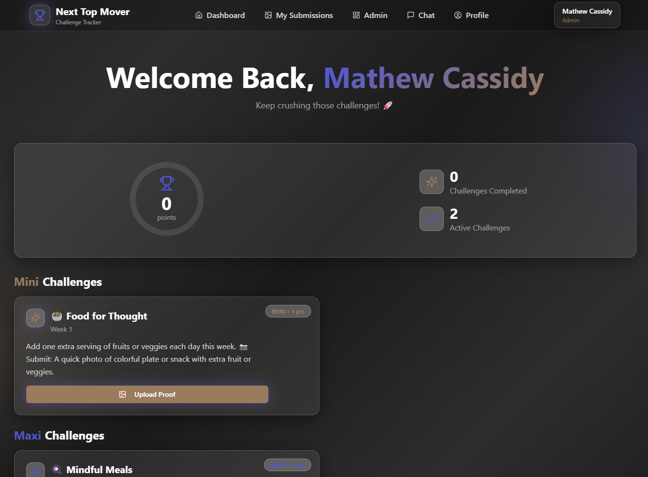 Wellness Challenge (NTM) template preview