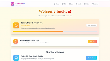 Stress Buster template preview