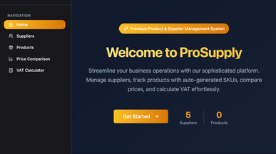 ProSupply template preview
