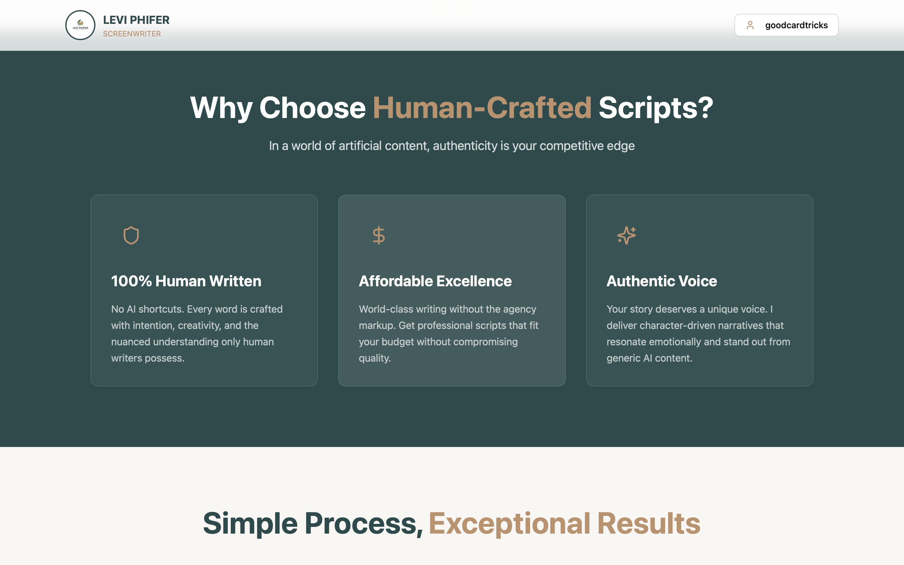 PhiferWriter template preview