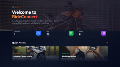 RideConnect template preview