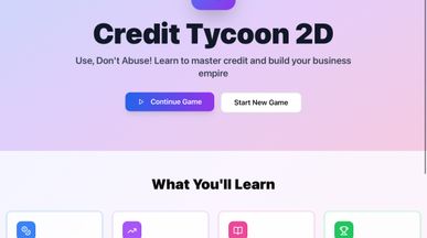 Credit Sim 1 template preview