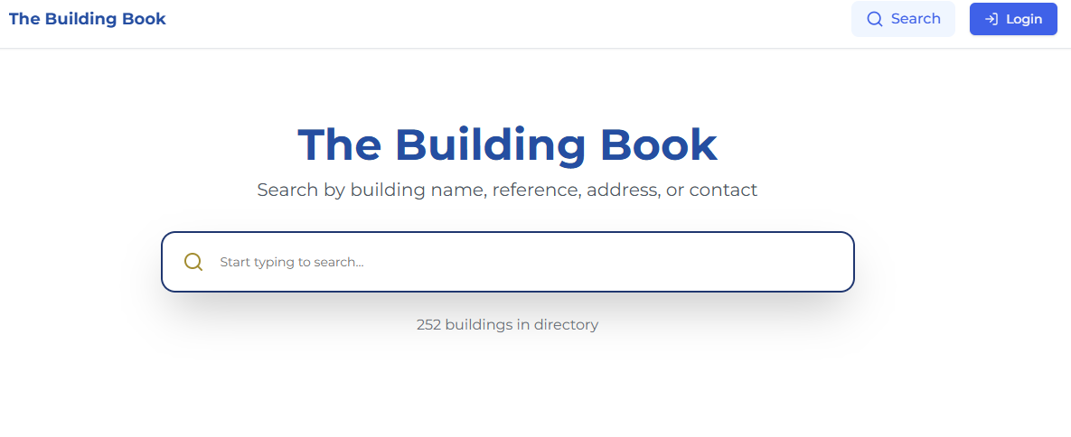 The Building Book template preview