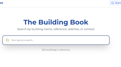 The Building Book template preview