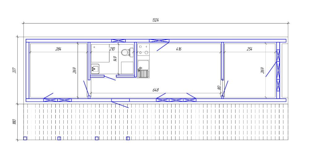 BREMEN, 45m² - 2D pôdorys domu