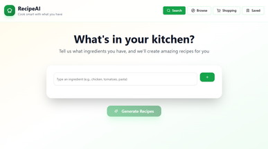 RecipeAI template preview