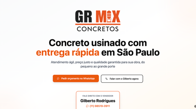 Landing Page Para Serviço template preview