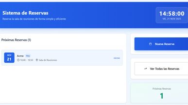Reserva de Sala template preview