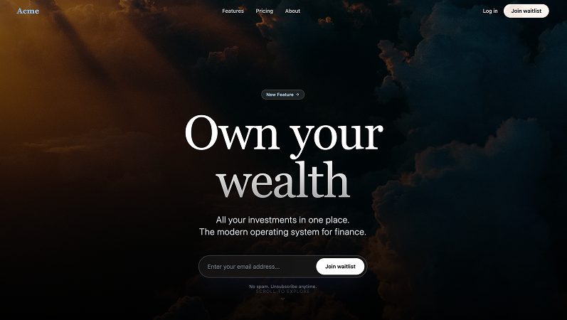 AI Fintech Startup template preview