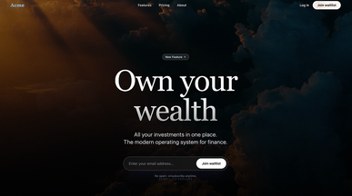 AI Fintech Startup template preview