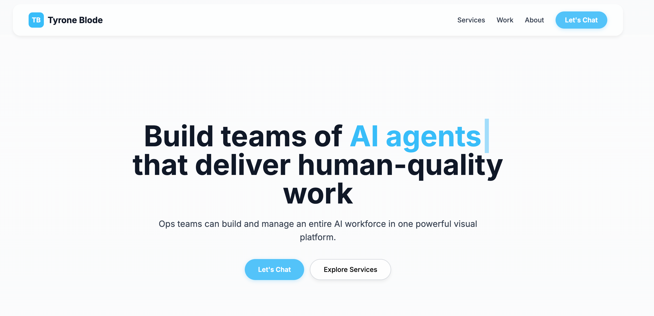 Ai Consultant Portolio  template preview