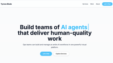 Ai Consultant Portolio template preview