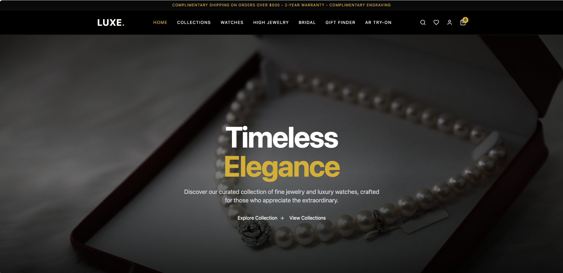 Luxe template preview