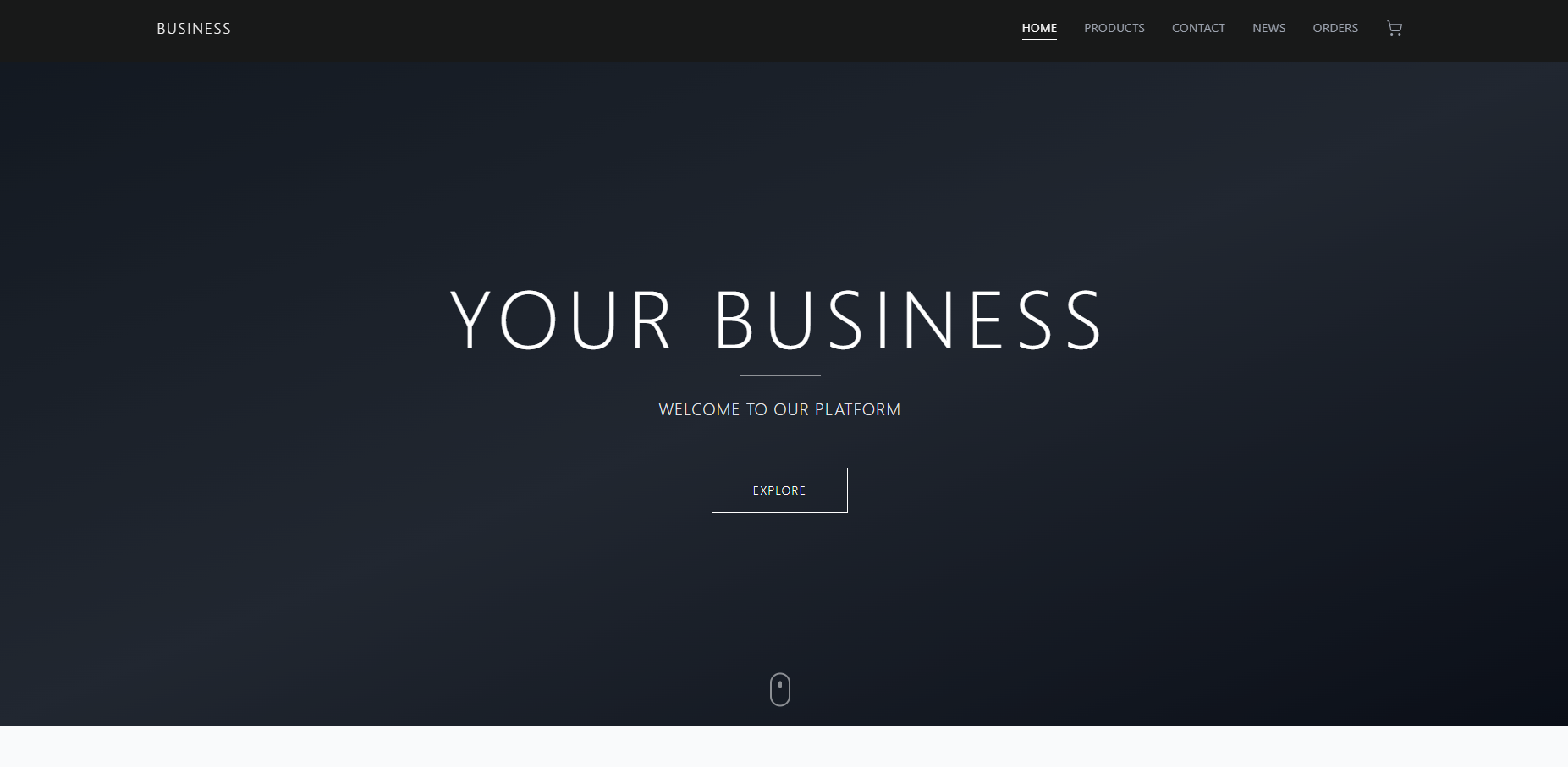 Business Launcher template preview