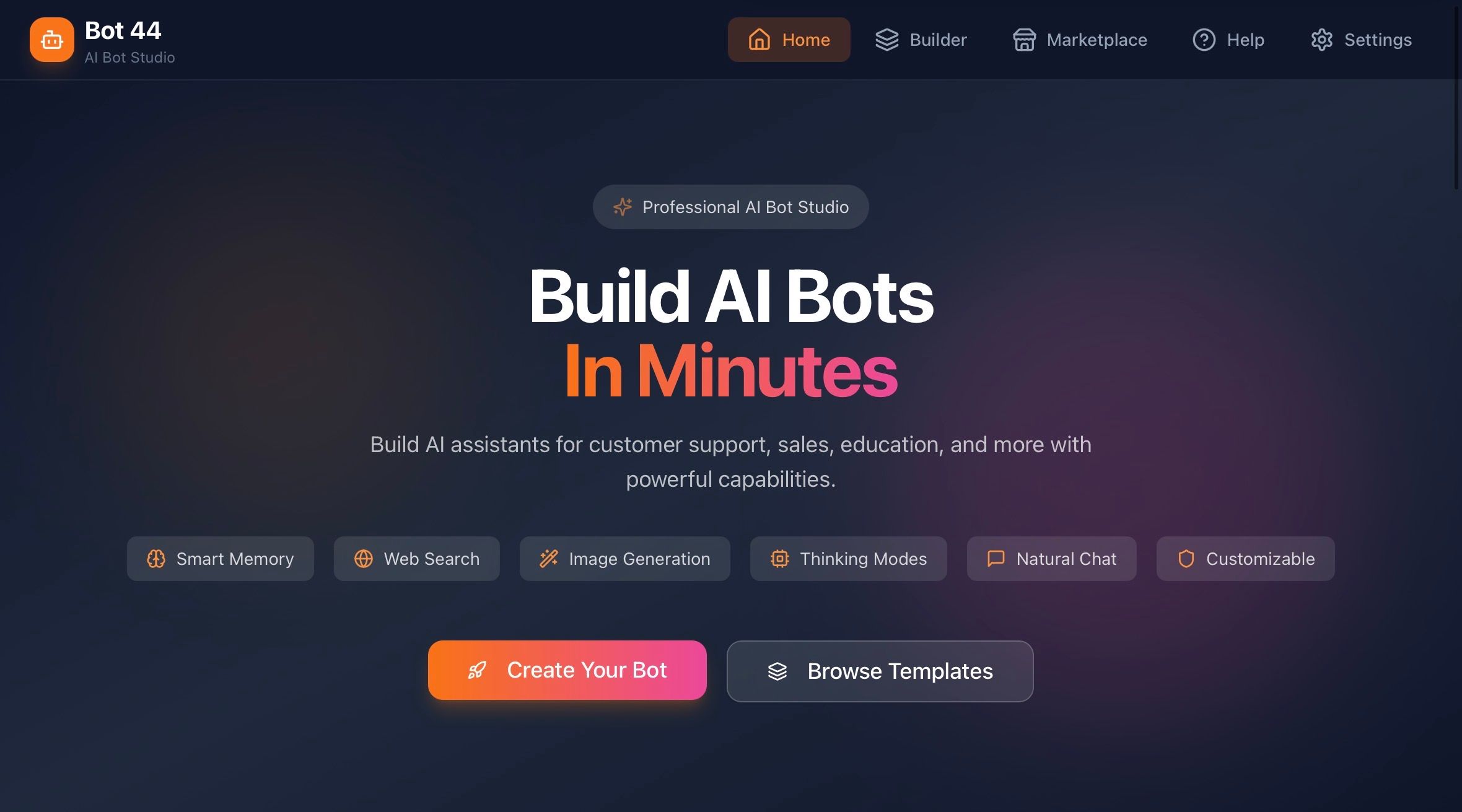 Bot 44 template preview