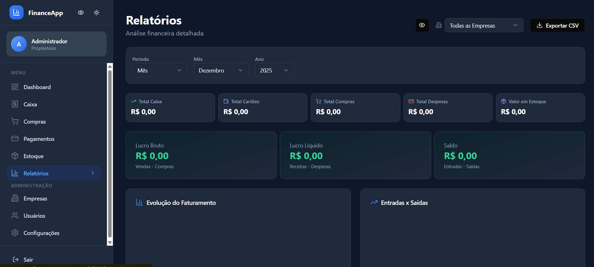 Gestão Financeira para pequenas empresas template preview