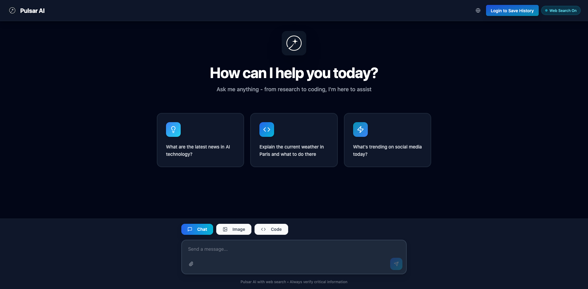 Pulsar AI template preview