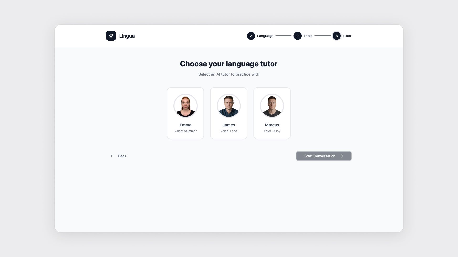 LingoLive:  Language Tutor with Live Avatars template preview