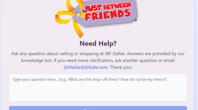 JBF Dallas Bot template preview