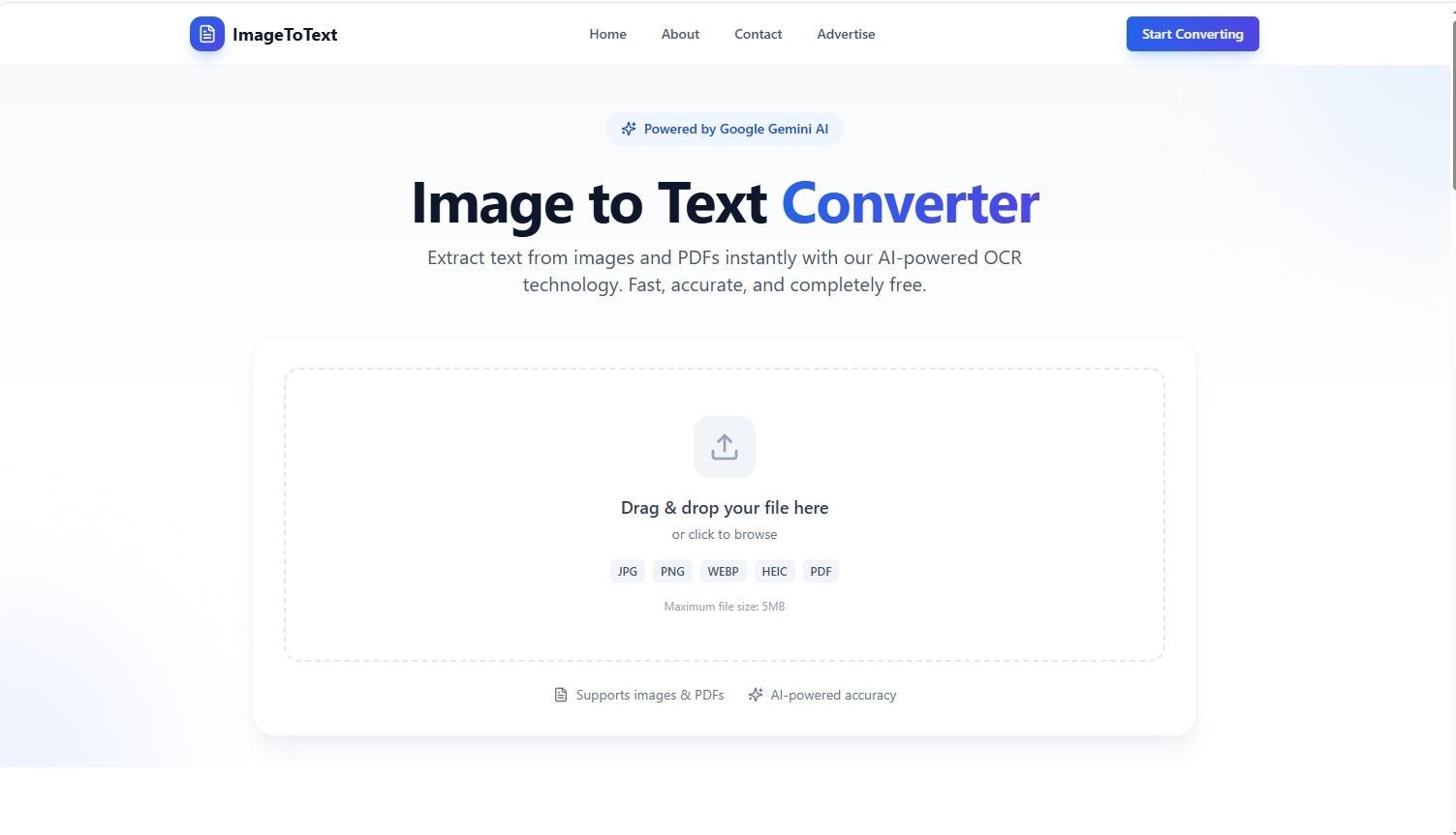 Imagetotext.net template preview