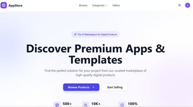 AppStore Builder template preview