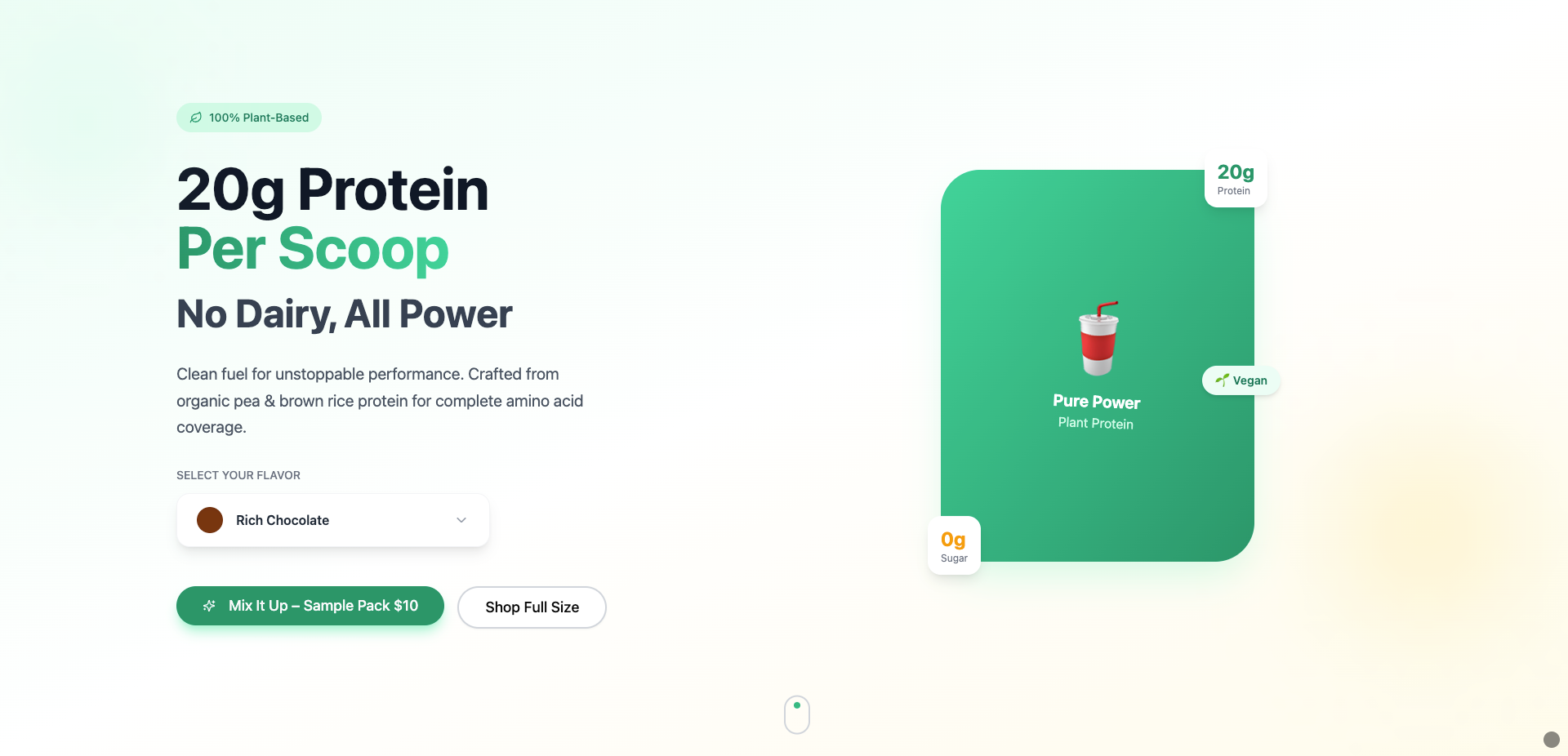 PlantPower Fuel template preview