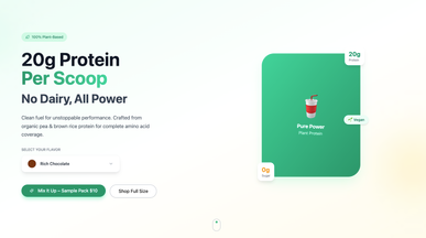 PlantPower Fuel template preview