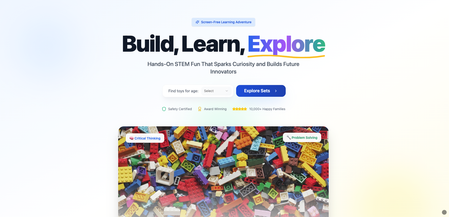 SparkSTEM template preview