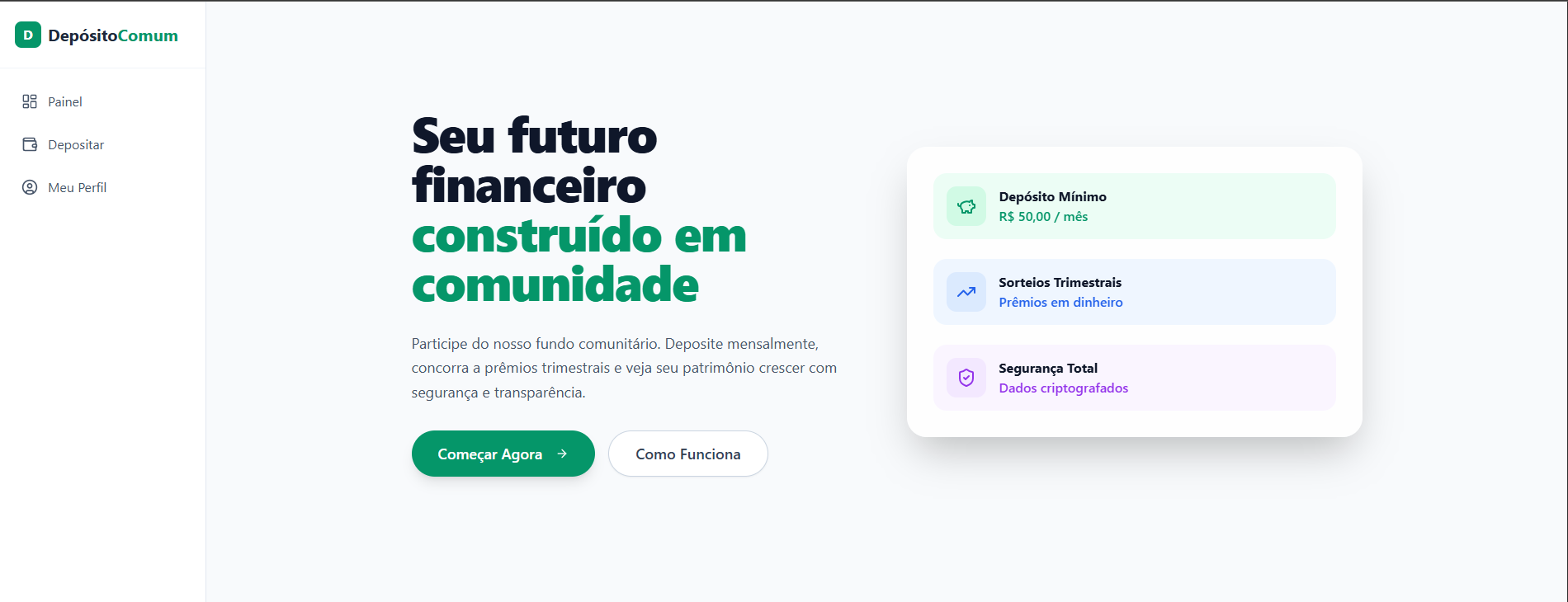 Dinheiro Seguro template preview