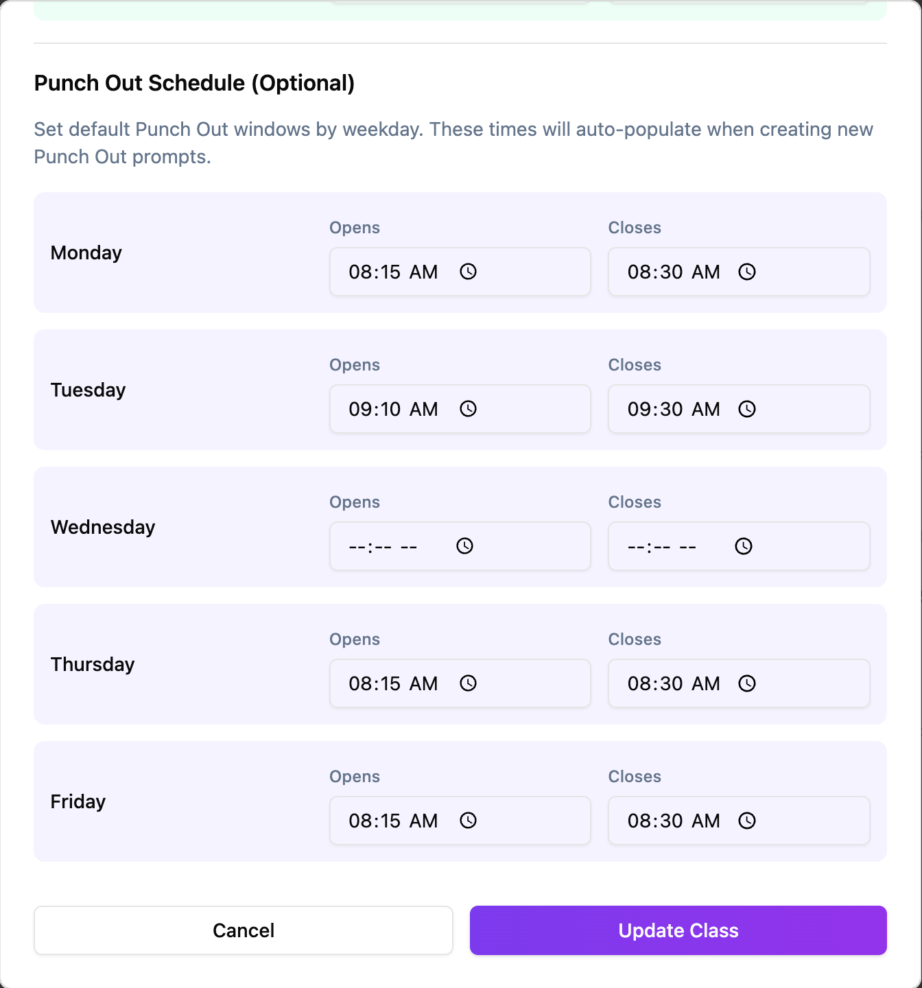 PunchClock screenshot 4