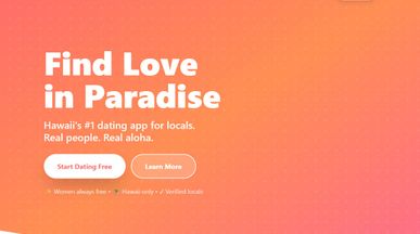 Aloha Date Hawaii template preview