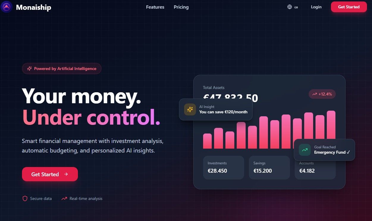 Monaiship Website template preview