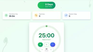 StudyForest template preview