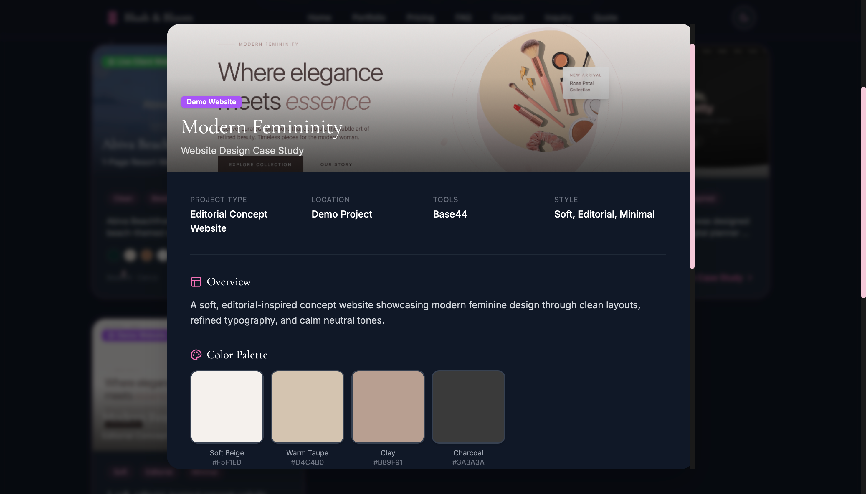 BlushBloom Suite template preview
