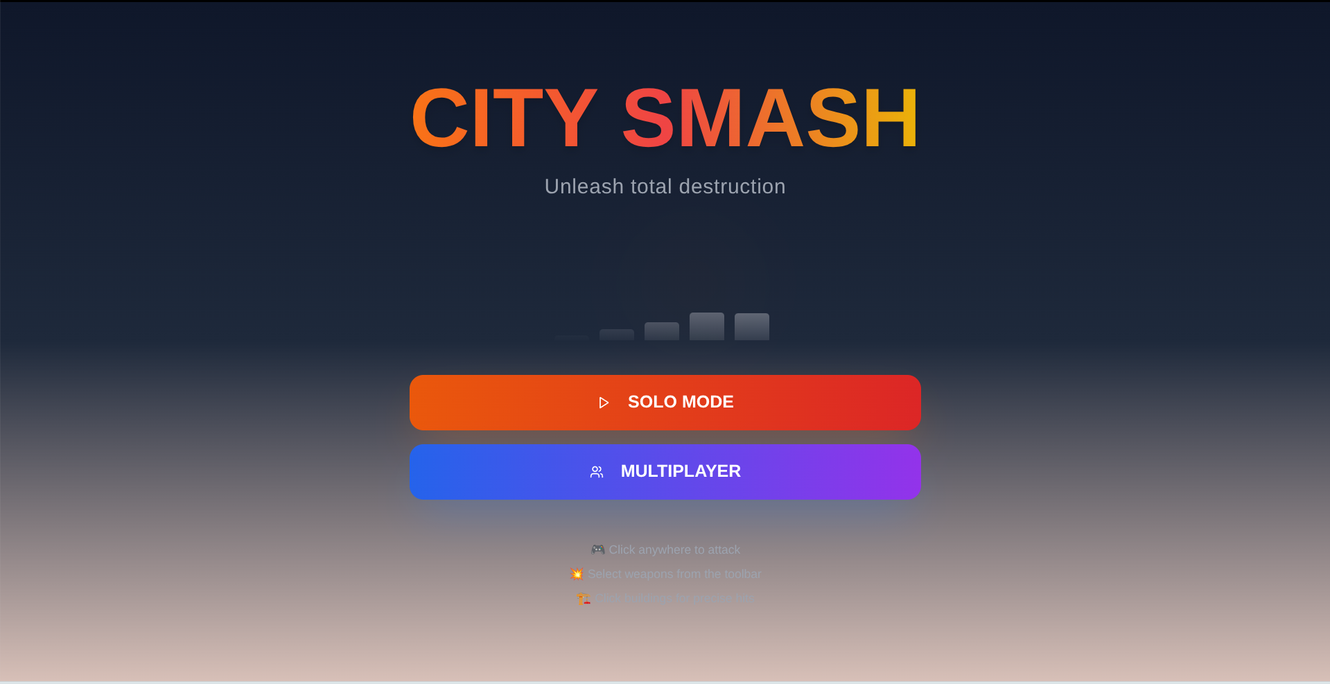 City Smash template preview